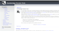 Desktop Screenshot of cambridgekarateclub.org