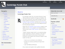 Tablet Screenshot of cambridgekarateclub.org